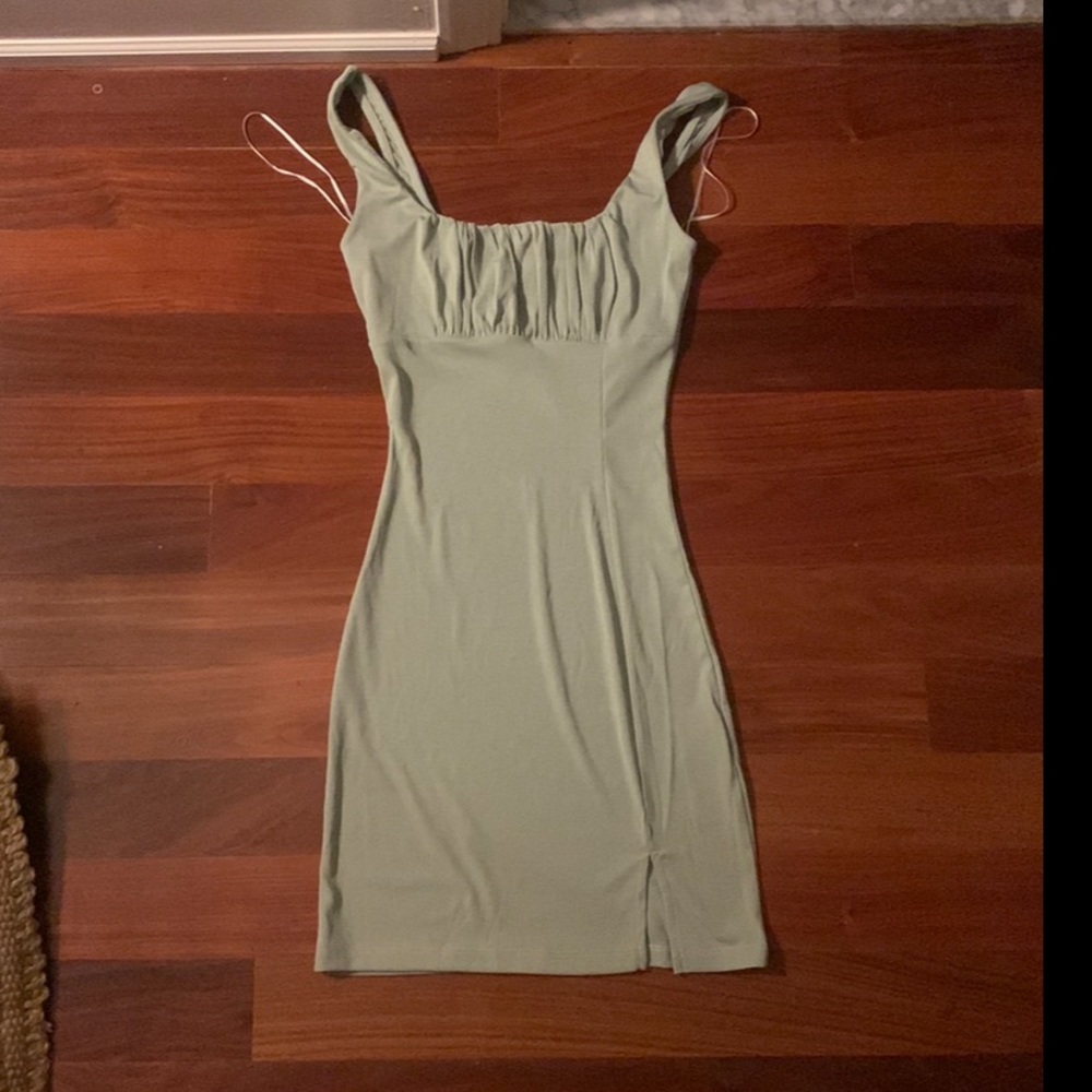 Xs green tight princess Polly dress